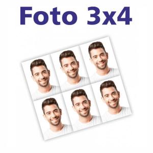 Fotos papel fotográfica 3x4 4x0  Corte reto 