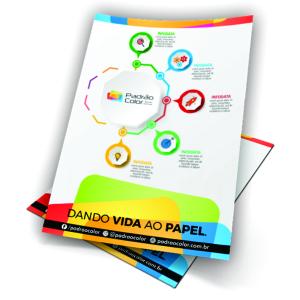 Xerox  e Impressões A3 Sulfite 75g 29,7x42 4x0 - Colorido Impressão só Frente   